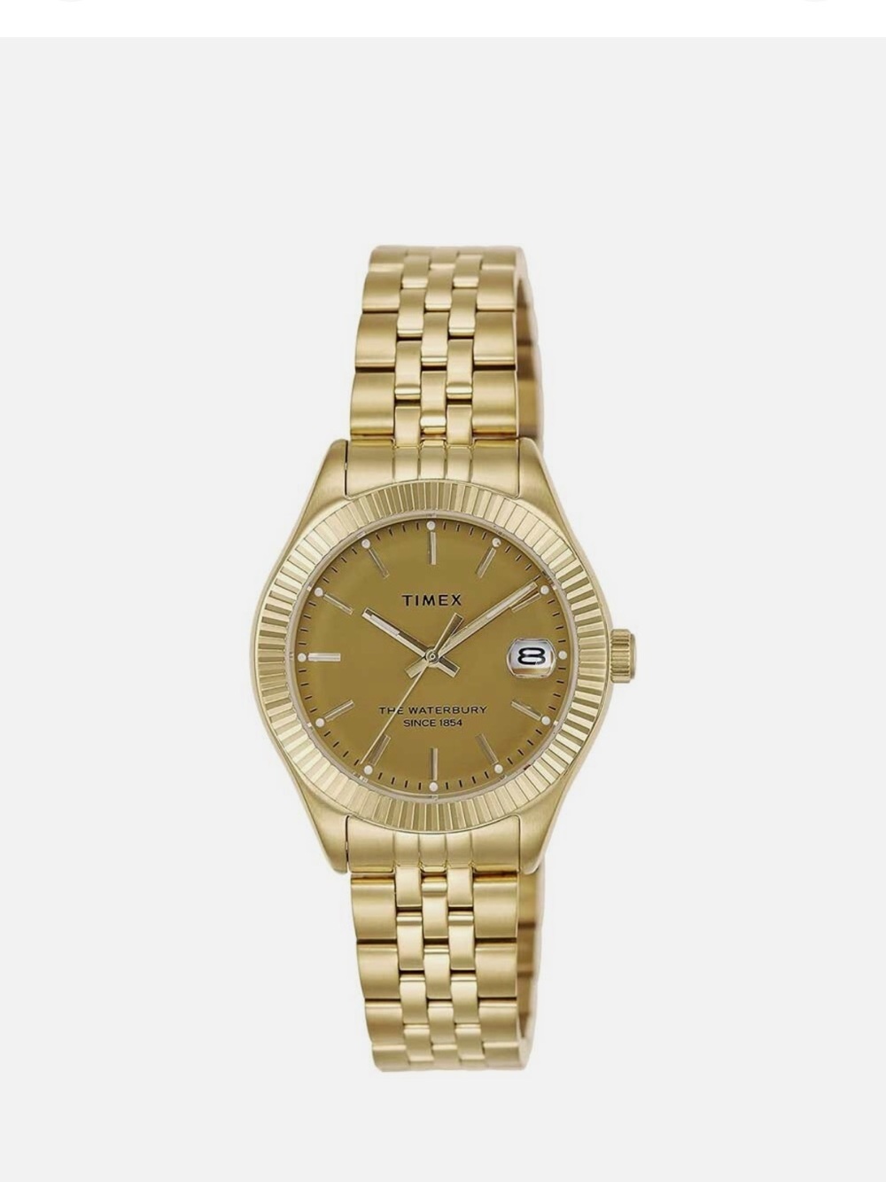 Timex Gold-Tone Bracelet Watch with Date Window